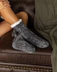 Julia Rose The Meredith - Cozy Fleece lined Pom Socks