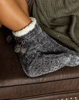 Julia Rose The Meredith - Cozy Fleece lined Pom Socks