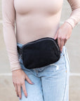 Lola Boucle Sherpa Sling/Belt Bag