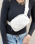 Lola Boucle Sherpa Sling/Belt Bag