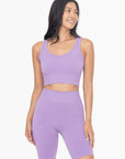 Mono B Ribbed Seamless Cropped Tank Top