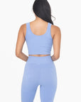 Mono B Ribbed Seamless Cropped Tank Top