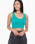 Mono B Ribbed Seamless Cropped Tank Top