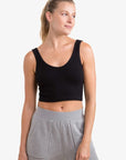 Mono B Ribbed Seamless Cropped Tank Top