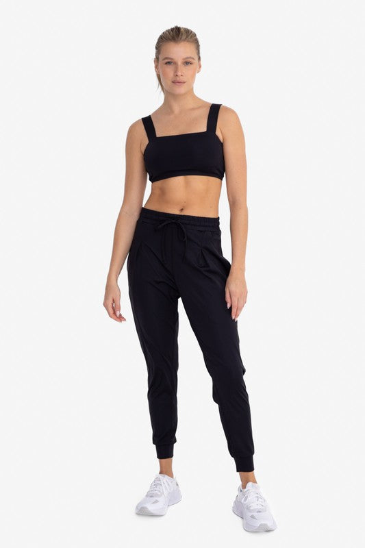 Mono B Solid Pleated Front Joggers – My Pampered Life Seattle