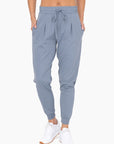 Mono B Solid Pleated Front Joggers