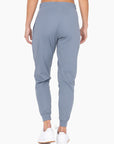 Mono B Solid Pleated Front Joggers