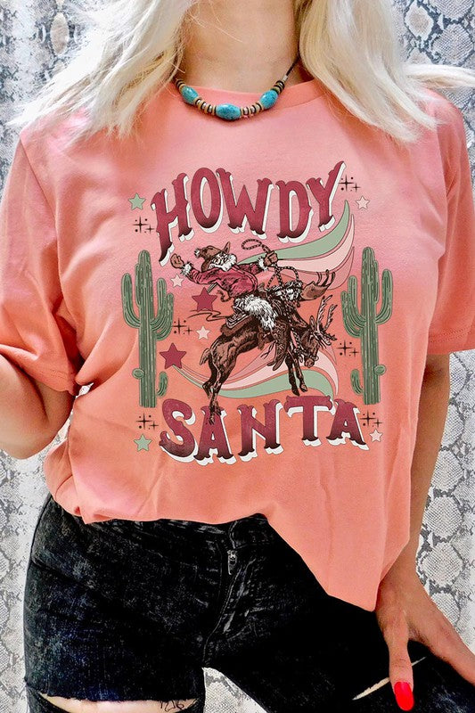 Howdy Santa Graphic Tee