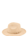 Three Ring Decorated Suede Feel Fedora Hat