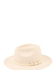 Three Ring Decorated Suede Feel Fedora Hat