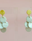 Shell Disc Chandelier Earring