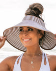 Foldable Bow Stripe Visor