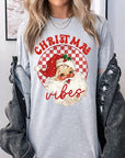 Christmas Vibes Santa Graphic Tee