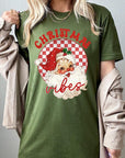 Christmas Vibes Santa Graphic Tee