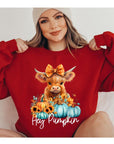 PLUS Hey Pumpkin Highland Cow Sweatshirt