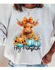 PLUS Hey Pumpkin Highland Cow Sweatshirt