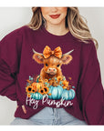 PLUS Hey Pumpkin Highland Cow Sweatshirt