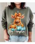 PLUS Hey Pumpkin Highland Cow Sweatshirt