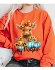 PLUS Hey Pumpkin Highland Cow Sweatshirt