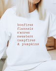 Bonfires Flannels S'mores Bella Crew Sweatshirt