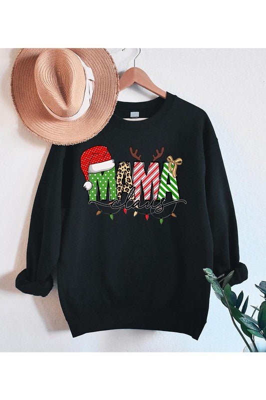 Mama Claus Fleece Graphic Sweatshirt