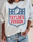 Taylor's Version Football Graphic Sweatshirt