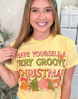 Groovy Christmas Graphic T-Shirt