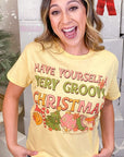 Groovy Christmas Graphic T-Shirt