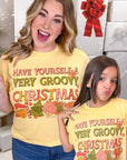 Groovy Christmas Graphic T-Shirt