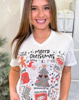 Christmas Things Graphic V-Neck
