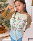 All the Reindeer Graphic Raglan