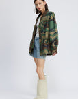 Camouflaged Oversized Jacket by Emory Park