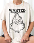 Wanted Grinch Christmas Graphic Tee