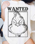 Wanted Grinch Christmas Graphic Tee