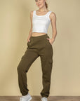 Side Pocket Drawstring Waist Sweatpants