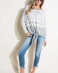 e Luna Engineering Striped Boxy Top