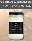 Large Mason: Spring and Summer Jar Candle