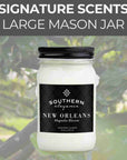 Large Mason Jar Candle: Signature Scent
