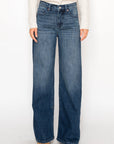 TUMMY CONTROL HIGH RISE A-WIDE JEANS - My Pampered Life Seattle