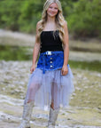 Miss Sparkling |Denim Tutu Skirt