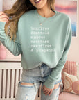 Bonfires Flannels S'Mores Bella Crew Sweatshirt