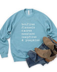 Bonfires Flannels S'Mores Bella Crew Sweatshirt