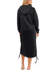 Women's Fashion Long Maxi Hoodie Dress by Claude