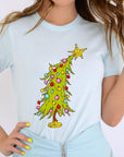 Grinch Christmas Tree Graphic Tee