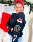 Christmas Sparkle Sleeve Sweatshirt