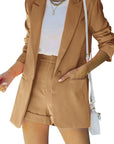 Two Piece Blazer and Shorts Set