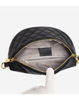 Myra Quilted Leather Crescent Sling Bag