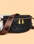 Myra Quilted Leather Crescent Sling Bag