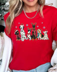 Christmas Dogs Short Sleeve Graphic Tee