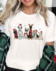 Christmas Dogs Short Sleeve Graphic Tee